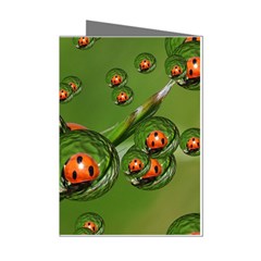 Ladybird Mini Greeting Card (8 Pack) by Siebenhuehner