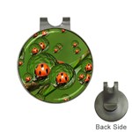 Ladybird Hat Clip with Golf Ball Marker Front