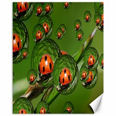 Ladybird Canvas 11  X 14  (unframed)