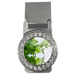 Leafs With Waterreflection Money Clip (CZ) Front