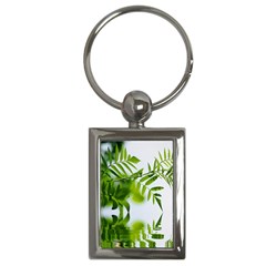 Leafs With Waterreflection Key Chain (rectangle) by Siebenhuehner