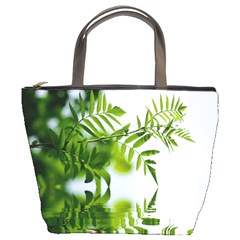 Leafs With Waterreflection Bucket Bag by Siebenhuehner