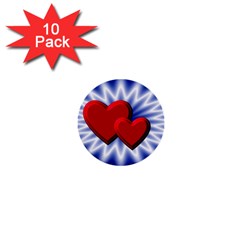 Love 1  Mini Button (10 Pack) by Siebenhuehner