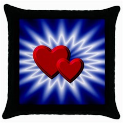 Love Black Throw Pillow Case