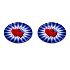 Love Cufflinks (oval) by Siebenhuehner