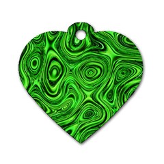 Modern Art Dog Tag Heart (two Sided) by Siebenhuehner