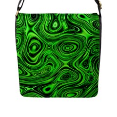 Modern Art Flap Closure Messenger Bag (large)