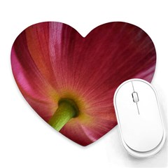 Poppy Mouse Pad (heart) by Siebenhuehner