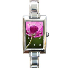 Poppy Rectangular Italian Charm Watch by Siebenhuehner