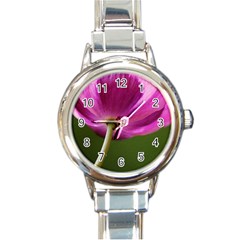 Poppy Round Italian Charm Watch by Siebenhuehner