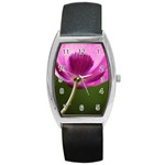 Poppy Tonneau Leather Watch Front