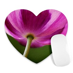 Poppy Mouse Pad (heart) by Siebenhuehner