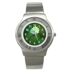 Poppy Capsules Stainless Steel Watch (unisex)