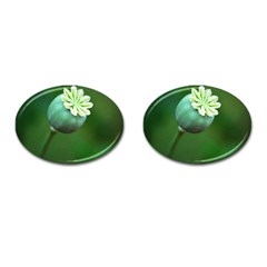 Poppy Capsules Cufflinks (oval) by Siebenhuehner