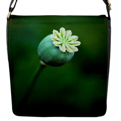 Poppy Capsules Flap Closure Messenger Bag (small)