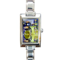 Marble Rectangular Italian Charm Watch