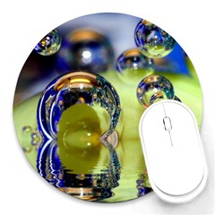 Marble 8  Mouse Pad (round) by Siebenhuehner