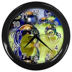 Marble Wall Clock (black) by Siebenhuehner