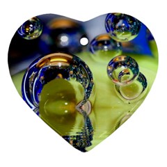 Marble Heart Ornament (two Sides) by Siebenhuehner