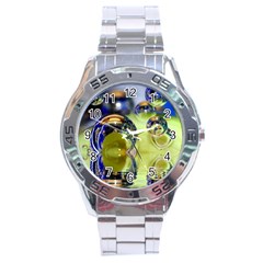 Marble Stainless Steel Watch (men s) by Siebenhuehner