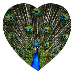 Peacock Jigsaw Puzzle (heart) by Siebenhuehner