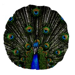 Peacock 18  Premium Round Cushion 