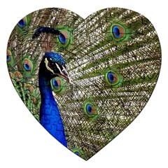 Peacock Jigsaw Puzzle (heart) by Siebenhuehner