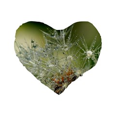 Dandelion 16  Premium Heart Shape Cushion  by Siebenhuehner