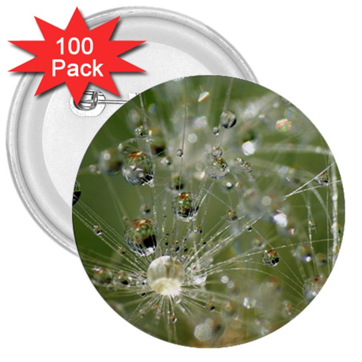 Dandelion 3  Button (100 pack)