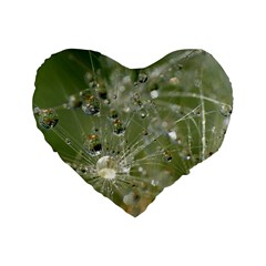 Dandelion 16  Premium Heart Shape Cushion  by Siebenhuehner