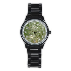 Dandelion Sport Metal Watch (black) by Siebenhuehner