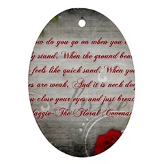 Maggie s Quote Oval Ornament