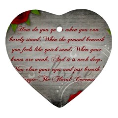 Maggie s Quote Heart Ornament