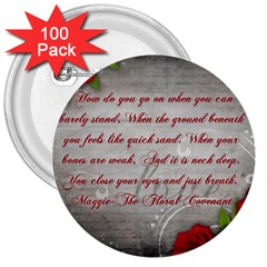 Maggie s Quote 3  Button (100 Pack)