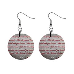 Maggie s Quote Mini Button Earrings