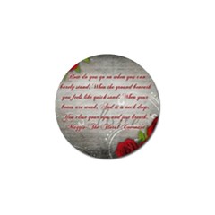 Maggie s Quote Golf Ball Marker