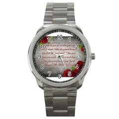 Maggie s Quote Sport Metal Watch