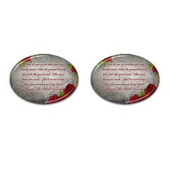 Maggie s Quote Cufflinks (oval)