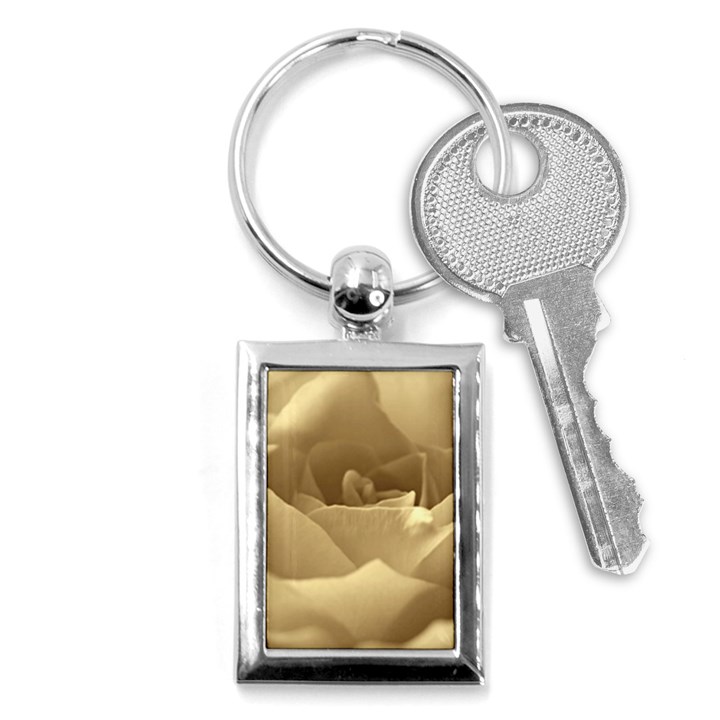 Rose  Key Chain (Rectangle)