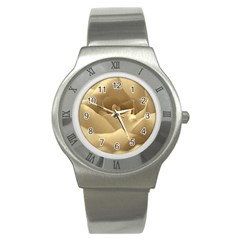 Rose  Stainless Steel Watch (unisex) by Siebenhuehner