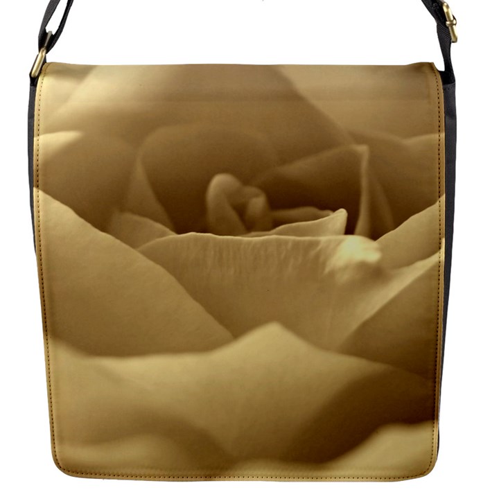 Rose  Flap closure messenger bag (Small)