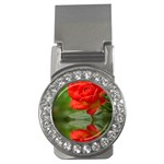 Rose Money Clip (CZ) Front