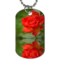 Rose Dog Tag (one Sided) by Siebenhuehner