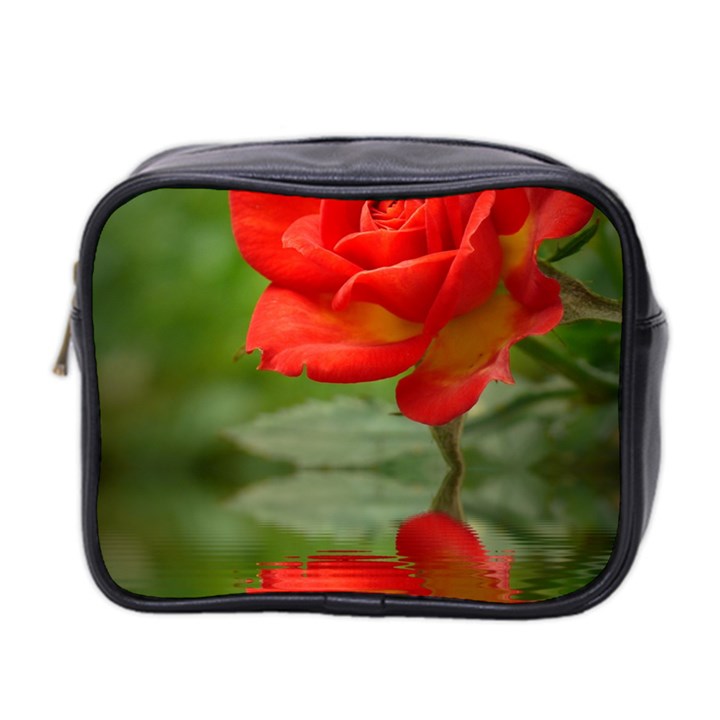 Rose Mini Travel Toiletry Bag (Two Sides)