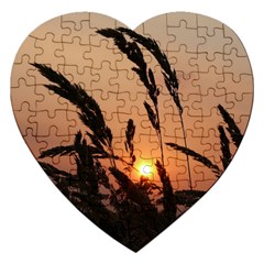 Sunset Jigsaw Puzzle (heart) by Siebenhuehner