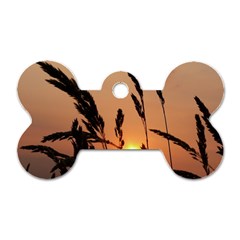 Sunset Dog Tag Bone (one Sided) by Siebenhuehner