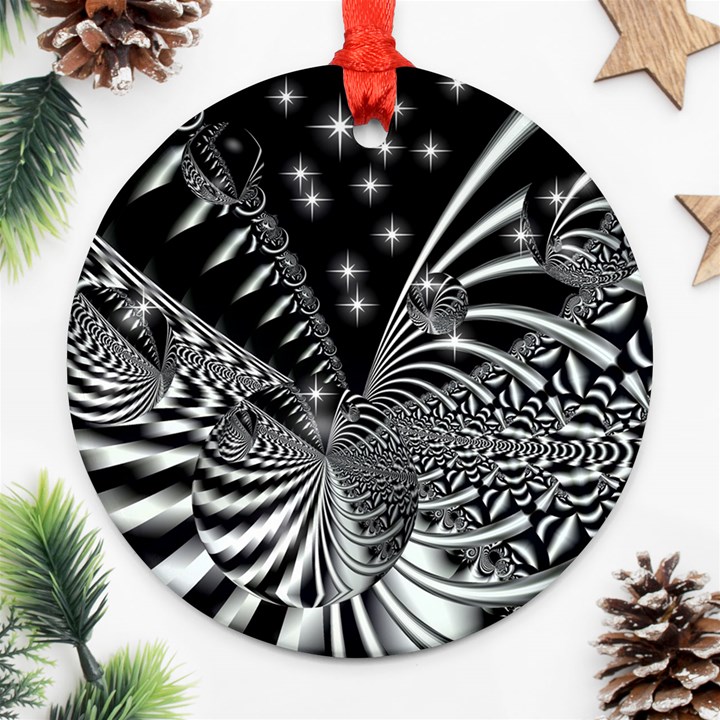 Space Round Ornament (Two Sides)