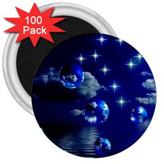 Sky 3  Button Magnet (100 Pack)