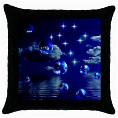 Sky Black Throw Pillow Case by Siebenhuehner