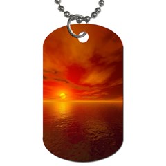 Sunset Dog Tag (two-sided)  by Siebenhuehner